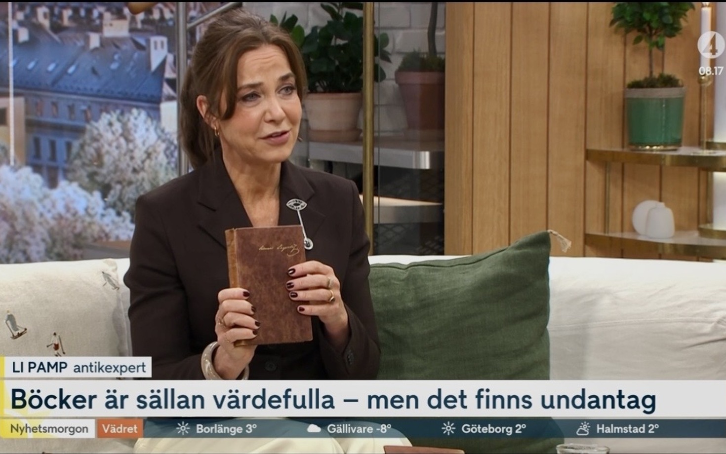 Trollbindande om bokkonst i TV4 Nyhetsmorgon