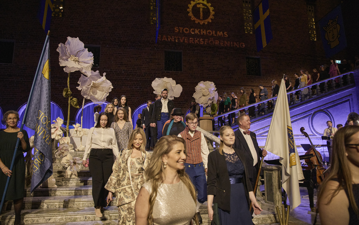Hundratals gesäller och mästare på väg till Stockholms Stadshus